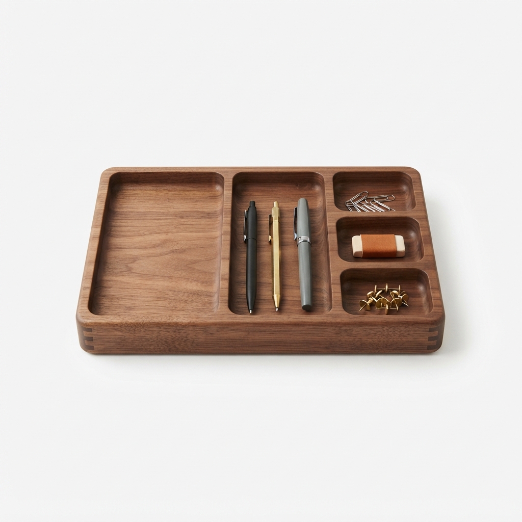 Vide-poche Bureau Noyer